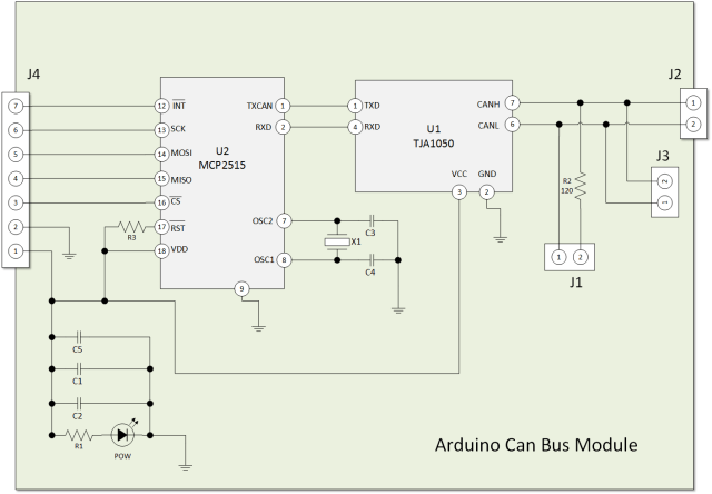 CAN Bus Module Schematic