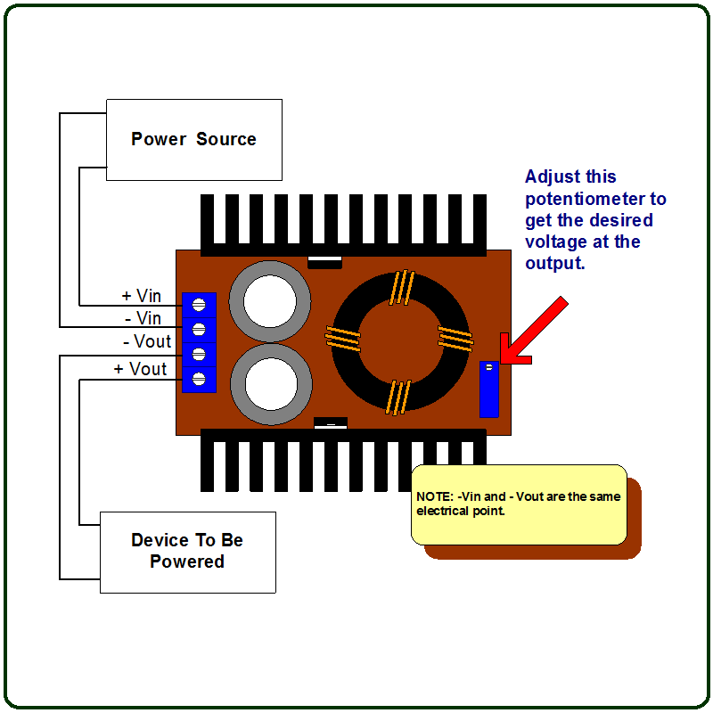 Boost Converter Pin Outs