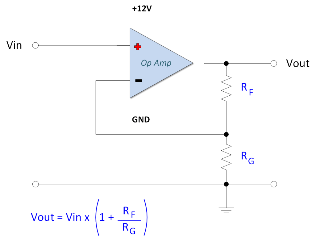 Op Amp Non-Inverting Amplifier Circuit
